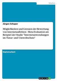 Moeglichkeiten und Grenzen der Bewertung von Internetauftritten - Meta-Evaluation am Beispiel der Studie Internetanwendungen im Natur- und Umweltschutz