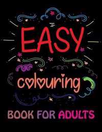 Easy Coloring Book for Adults