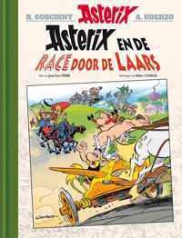 Asterix luxe editie Lu37. asterix en de race door de laars