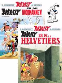 Asterix pin pakket Pk05. 09 asterix en de noormannen + 16 asterix en de helvetiers + idefix pin