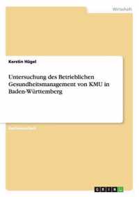 Untersuchung des Betrieblichen Gesundheitsmanagement von KMU in Baden-Wurttemberg