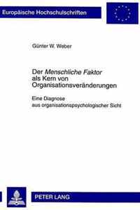 Der  Menschliche Faktor  ALS Kern Von Organisationsveraenderungen