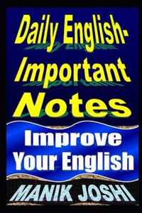 Daily English Important Notes