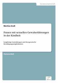 Frauen mit sexuellen Gewalterfahrungen in der Kindheit