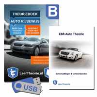 AutoTheorieboek met AutoTheorieBoek Leren en Oefenen USB en Auto Theorieboek Rijbewijs B Samenvatting 2022 (NIEUW!) Nederland