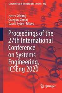 Proceedings of the 27th International Conference on Systems Engineering, ICSEng 2020