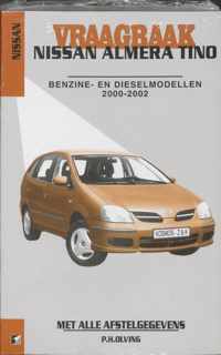 Autovraagbaken  -  Vraagbaak Nissan Almera Tino Benzine- en dieselmodellen 2000-2002