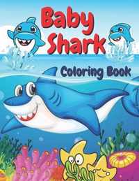 Baby Shark Coloring Book: