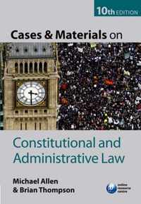 Cases and Materials on Constitutional and Administrative Law