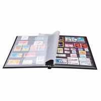 exacompta postzegelalbum 225x305mm zwart 48 bladzijden