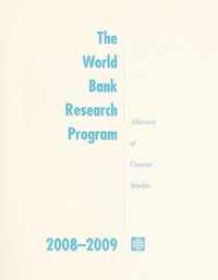 The World Bank Research Program 2008-2009