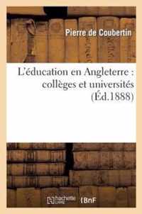 L'Education En Angleterre