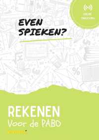 Even Spieken - Rekenen voor de PABO