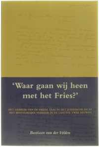 Waar gaan wij heen met het Fries?