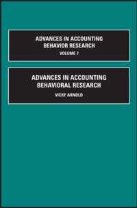 Advances in Accounting Behavioral Research