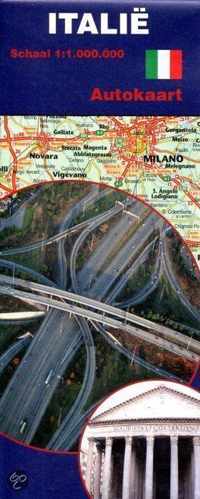 Italië Landkaart, Wegenkaart, Autokaart (1:1.000.000)