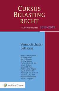 Cursus Belastingrecht Vennootschapsbelasting 2018-2019