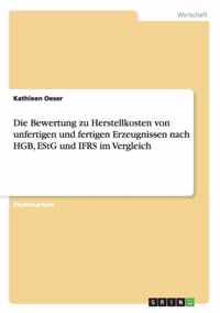 Die Bewertung zu Herstellkosten von unfertigen und fertigen Erzeugnissen nach HGB, EStG und IFRS im Vergleich