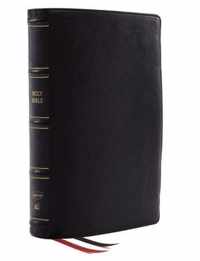 NKJV, Deluxe Thinline Reference Bible, Genuine Leather, Black, Red Letter, Comfort Print