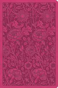 ESV Value Compact Bible (Trutone, Raspberry, Floral Design)