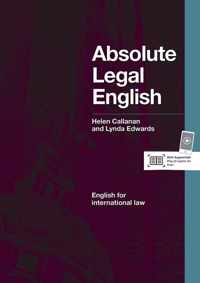 Absolute Legal English course book + audio CD