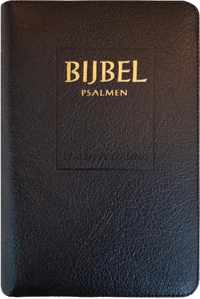 Bijbel (SV) met psalmen (niet-ritmisch) - met goudsnee, rits en duimgrepen