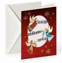 Lasercut Kerstkaartenbox  Christmas Angels, Louise Anglicas