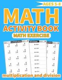 Math activity book multiplication and division