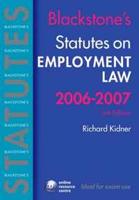 Blackstone'S Statutes On Employment Law