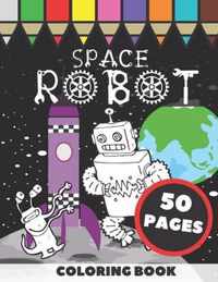 Space Robot Coloring Book