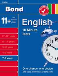 Bond 10 Minute Tests English 7-8 Years