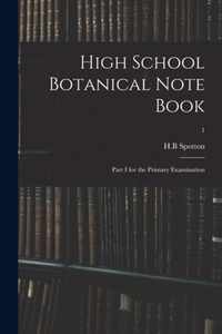 High School Botanical Note Book