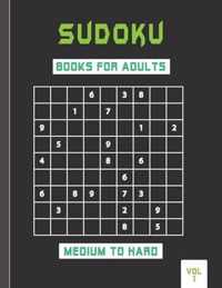 Sudoku books for adults medium to hard vol 1