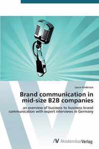 Brand communication in mid-size B2B companies
