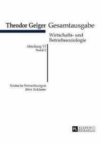 Kritische Betrachtungen über Reklame