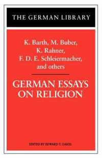 German Essays On Religion