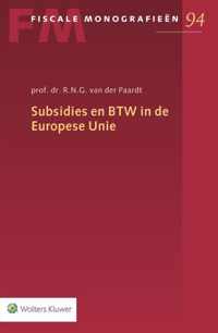 Subsidies en BTW in de Europese Unie - R.N.G. van der Paardt - Paperback (9789013110630)
