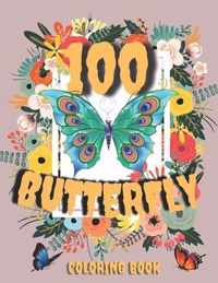 100 Butterfly Coloring Book