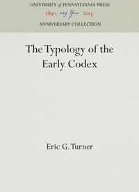 The Typology of the Early Codex