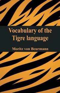 Vocabulary of the Tigre language