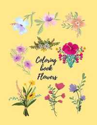 Coloring book Flowers