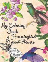 my coloring book hummingbird and flowers