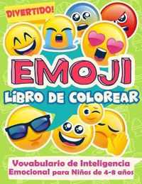 Divertido! Emoji Libro de Colorear Vocabulario de Inteligencia Emocional para Ninos de 4-8 anos
