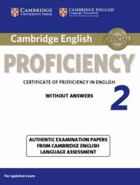 Cambridge English Proficiency 2 Student's Book without Answers