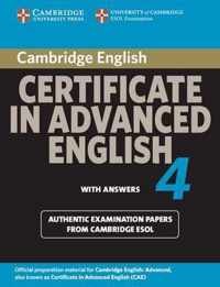 Cambridge Certificate In Advanced English 4 For Updated Exam Student's Book With Answers