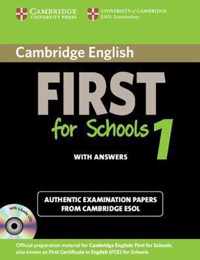 Cambridge English First for Schools 1 Self-study Pack (student's Book with Answers and Audio CDs (2))