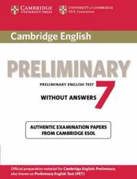 Cambridge English Preliminary 7 Student'S Book Without Answe