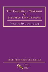 Cambridge Yearbook Of European Legal Studies, 2003-2004