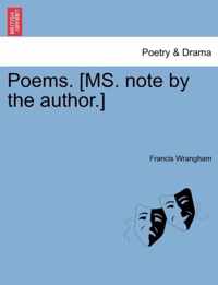 Poems. [Ms. Note by the Author.]