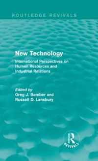 New Technology (Routledge Revivals): International Perspective on Human Resources and Industrial Relations